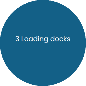 3 Loading docks 3 Loading docks